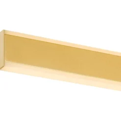 SLV One Linear væglampe, messing, 70 cm