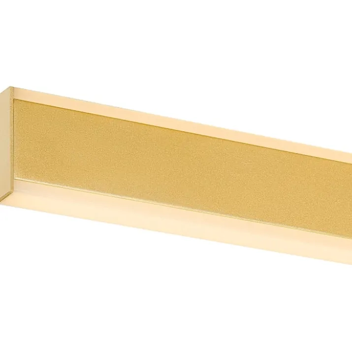 SLV One Linear væglampe, messing, 70 cm