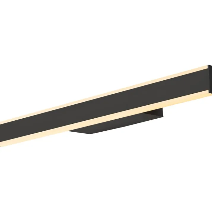 SLV One Linear væglampe, sort, 50 cm
