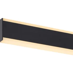 SLV One Linear væglampe, sort, 70 cm