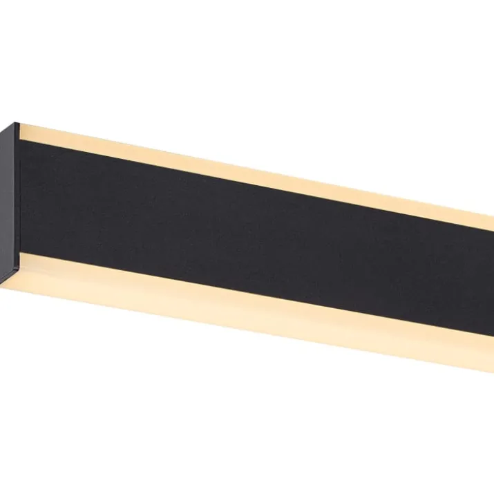 SLV One Linear væglampe, sort, 70 cm
