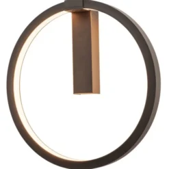 SLV One væglampe, sort, Ø40 cm