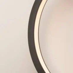 SLV One væglampe, sort, Ø40 cm