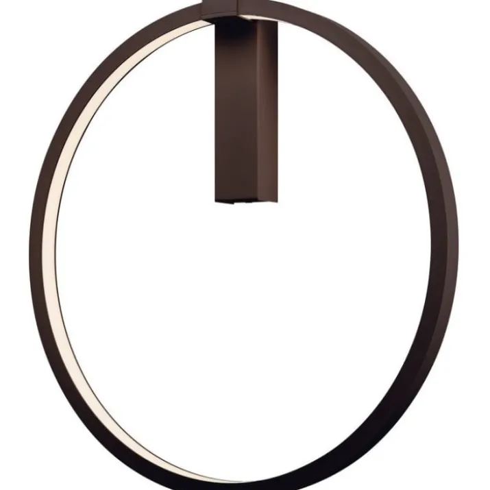 SLV One væglampe, sort, Ø60 cm