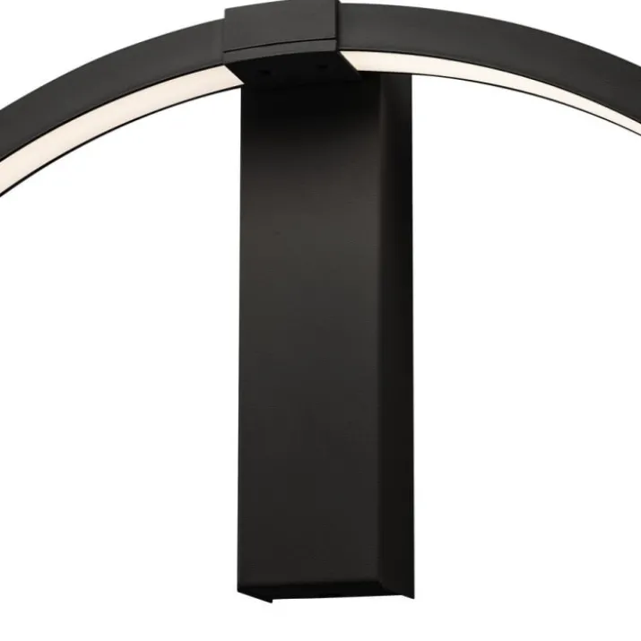 SLV One væglampe, sort, Ø60 cm