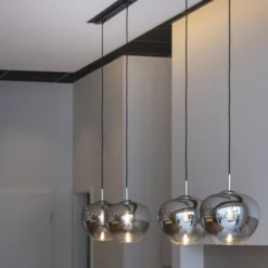 SLV Pantilo Convex pendel, krom, Ø29 cm