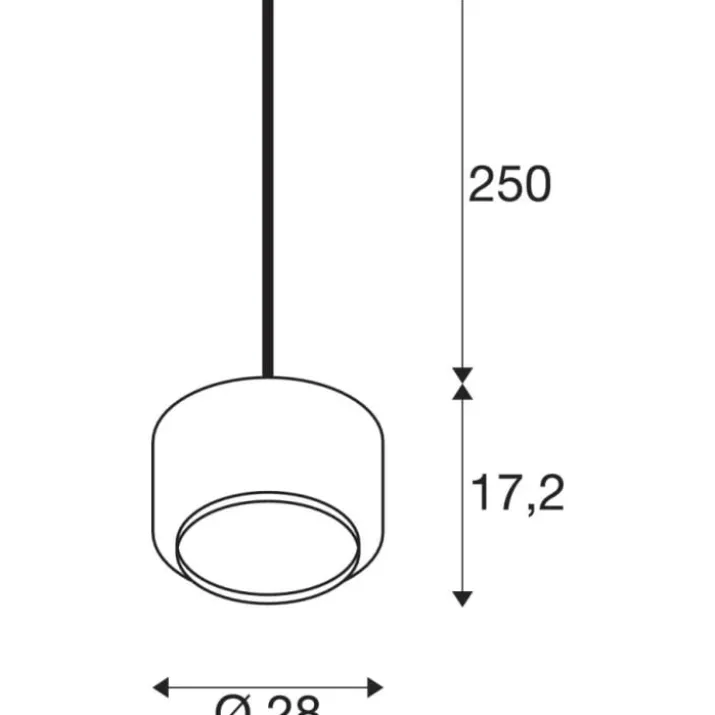 SLV Pantilo pendel, kobber, Ø28 cm
