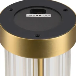SLV Quimera bordlampe, børstet messing