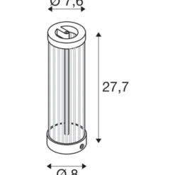 SLV Quimera bordlampe, kobber