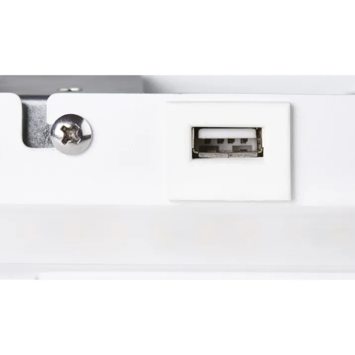 SLV Somnila USB væglampe, hvid, højre