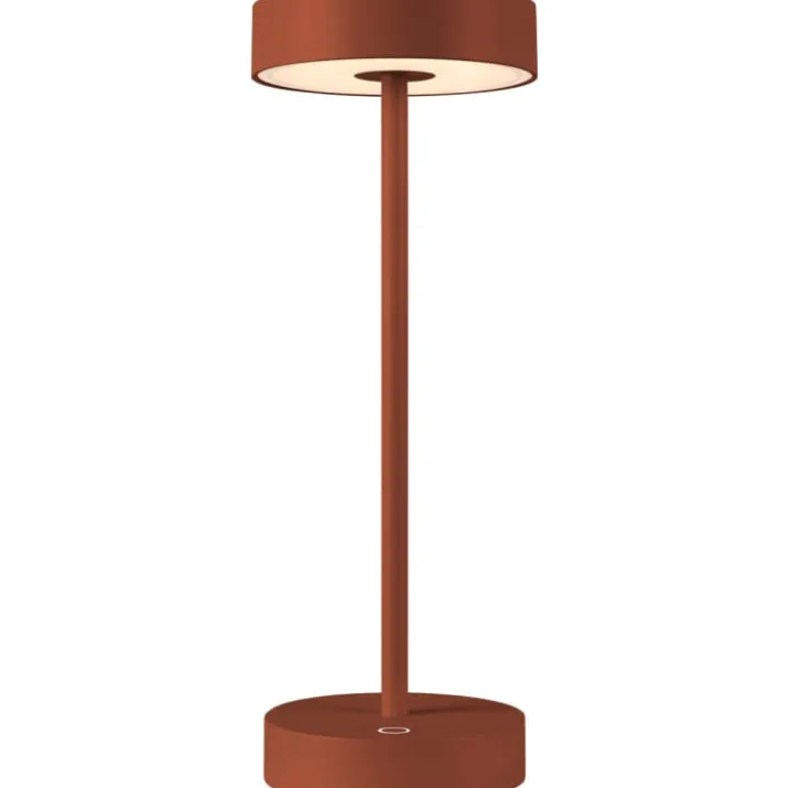 SLV Vinolina genopladelig bordlampe, rust