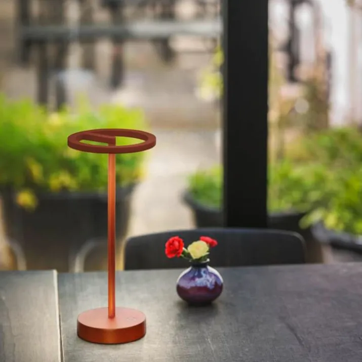 SLV Vinolina One genopladelig bordlampe, rust