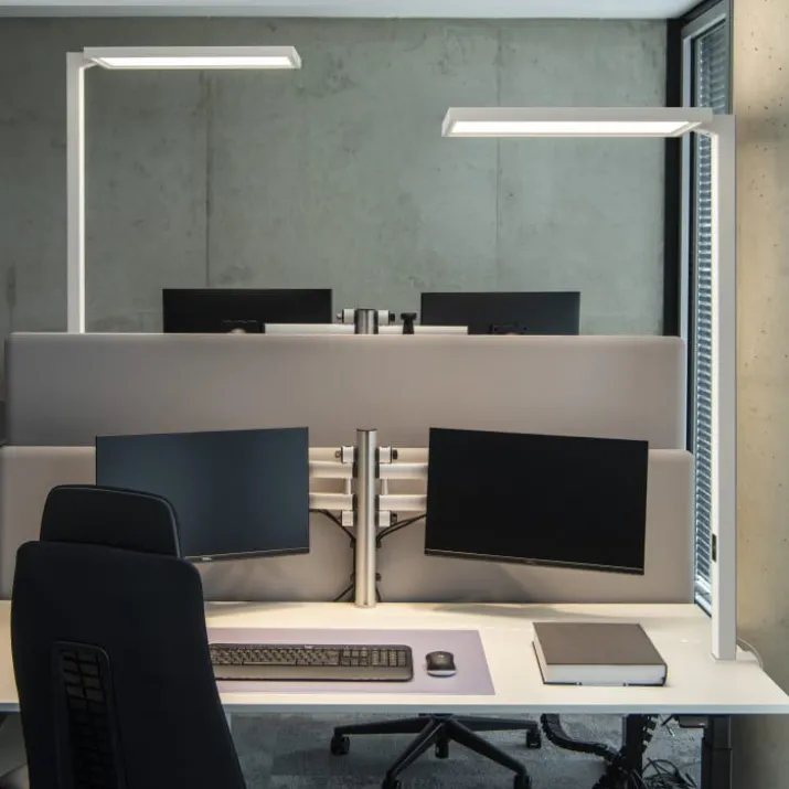 SLV Worklight klemmelampe, hvid