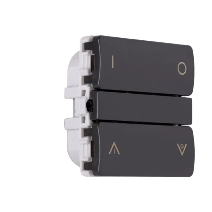 Smartkontakten Zigbee batteritryk til LK Fuga, op/ned, grå