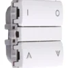 Smartkontakten Zigbee batteritryk til LK Fuga, tænd/sluk og op/ned, hvid