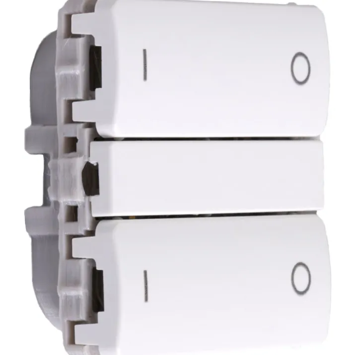 Smartkontakten Zigbee batteritryk til LK Fuga, tænd/sluk, hvid
