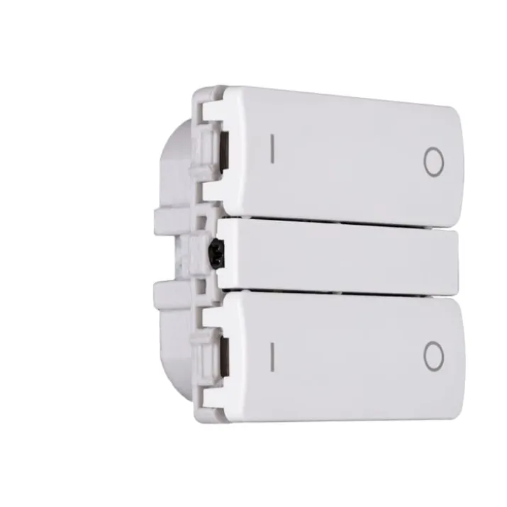 Smartkontakten Zigbee batteritryk til LK Fuga, tænd/sluk, hvid