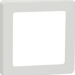 Smartkontakten Zigbee kontakt/lysdæmper til LK Fuga, tænd/sluk tangenter, blank med Baseline 63 ramme