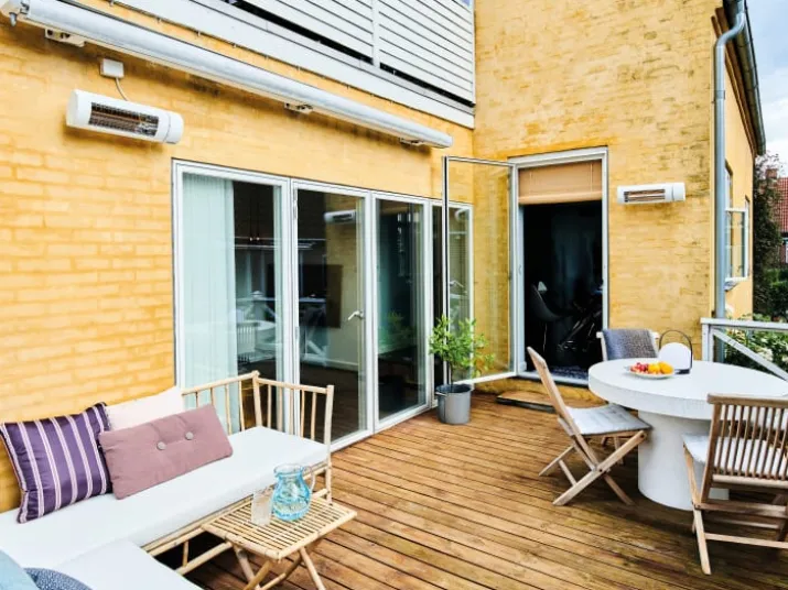 Solamagic Eco+ Pro BTC terrassevarmer 3-trin, 2000W, lysegrå