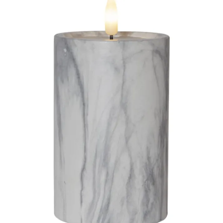 Star Trading Flamme Marble LED bloklys, batteri