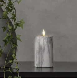 Star Trading Flamme Marble LED bloklys, batteri
