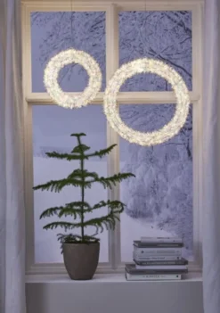 Star Trading Magic julekrans med lys, Ø30 cm