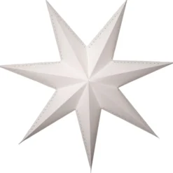 Star Trading Mika papirstjerne, 87 cm, hvid