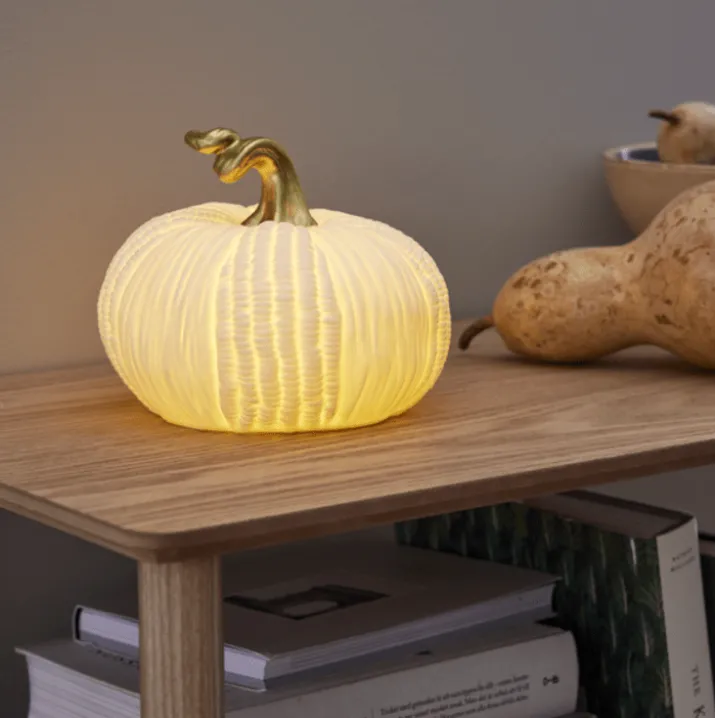 Star Trading Pumpkin græskar med lys, 15 cm
