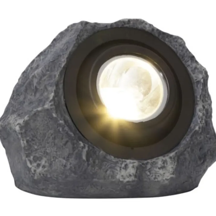 Star Trading Rocky solcellelampe sten, varmt hvidt lys