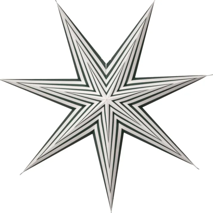Star Trading Stripe papirstjerne, grøn, 60 cm