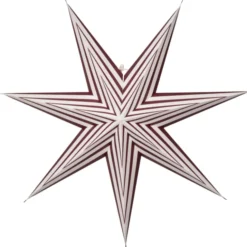 Star Trading Stripe papirstjerne, rød, 60 cm