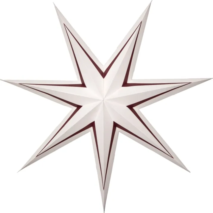 Star Trading Stripe papirstjerne, rød, 80 cm