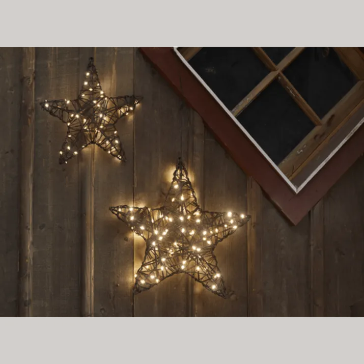 Star Trading Vicke stjerne med lys, batteri, 30 cm