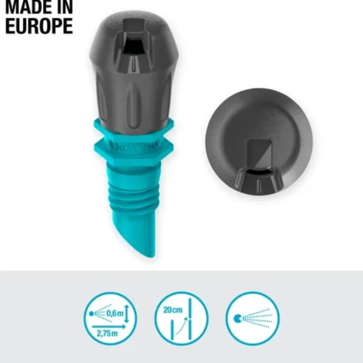 6 stk Gardena micro-drip finregndyse smal, enkelt