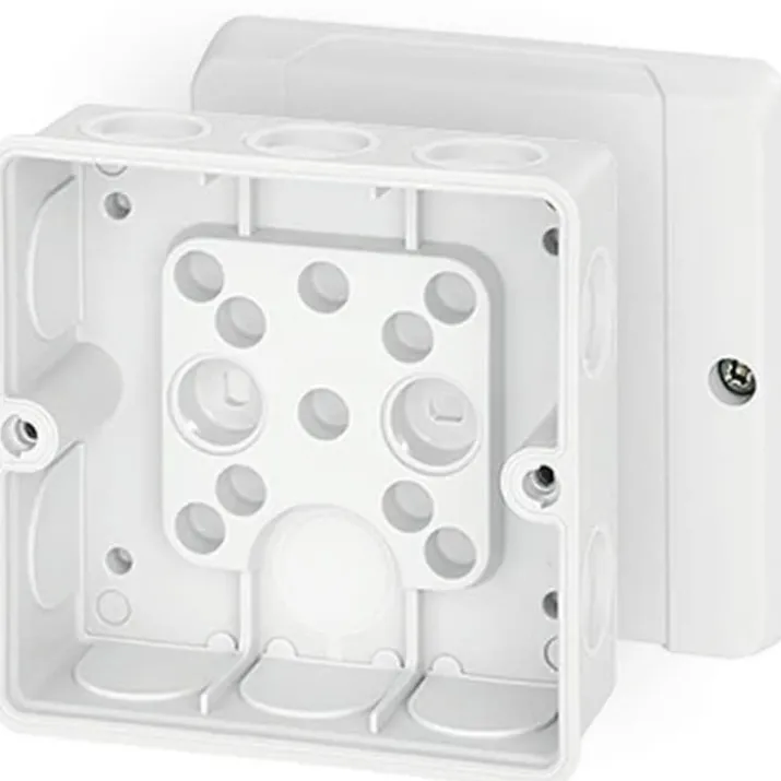 5 stk Hensel DE9341 membrandåse 98x98 mm, hvid