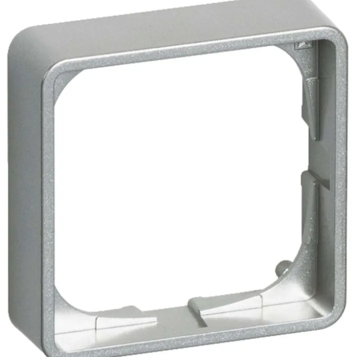 10 stk LK Fuga Baseline 50 høj ramme 14 mm 1 modul, stålmetallic