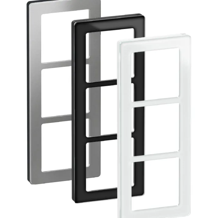 10 stk LK Fuga Pure 66 designramme, 3 modul, hvid