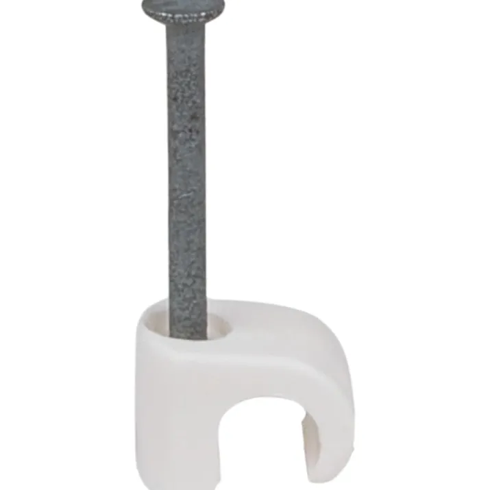 100 stk Tillex kabelclips 3-5/16 mm, hvid
