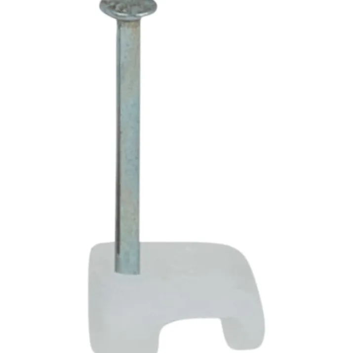 100 stk Tillex kabelclips 2x4/16 mm, natur