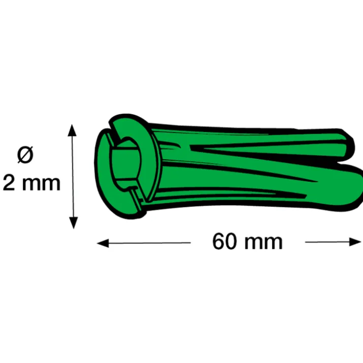 500 stk Tillex KP rawlplug, Ø12x60 mm, grøn
