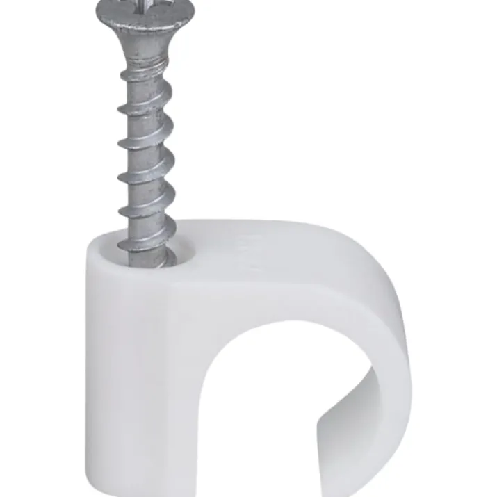 500 stk Tillex skrueclips rund, PH2, 18-22/40 mm, hvid