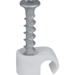 100 stk Tillex skrueclips rund, TX20, 100 stk, 7-10/33 mm, hvid