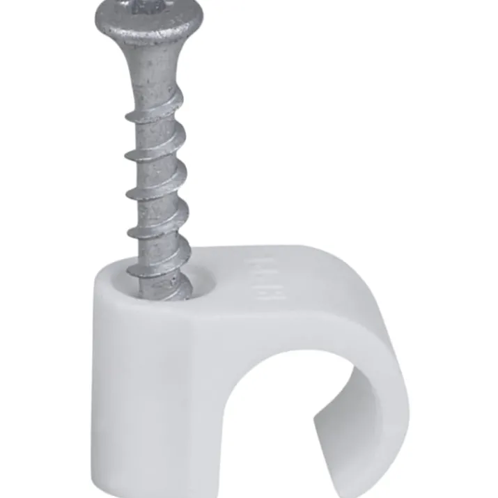 100 stk Tillex skrueclips rund, TX20, 14-18/40 mm, hvid