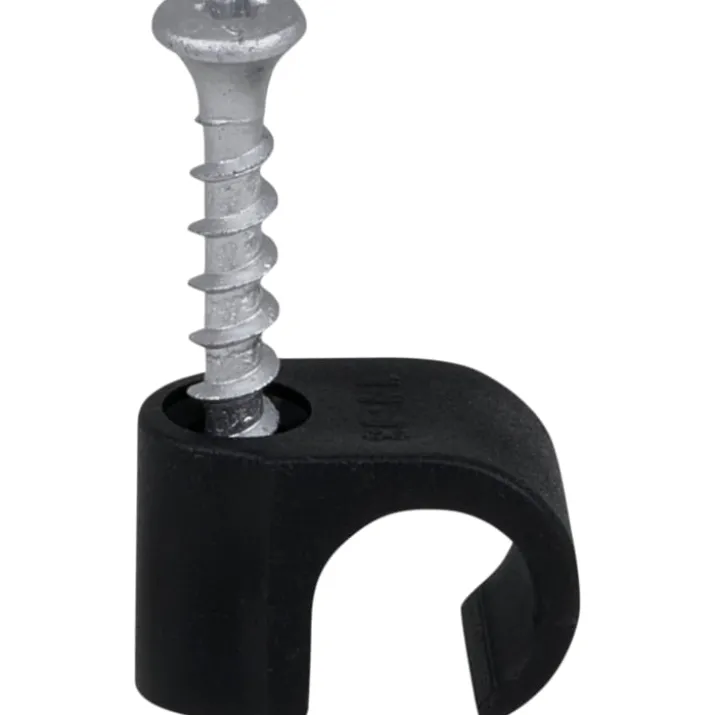 100 stk Tillex skrueclips rund, TX20, 14-18/40 mm, sort