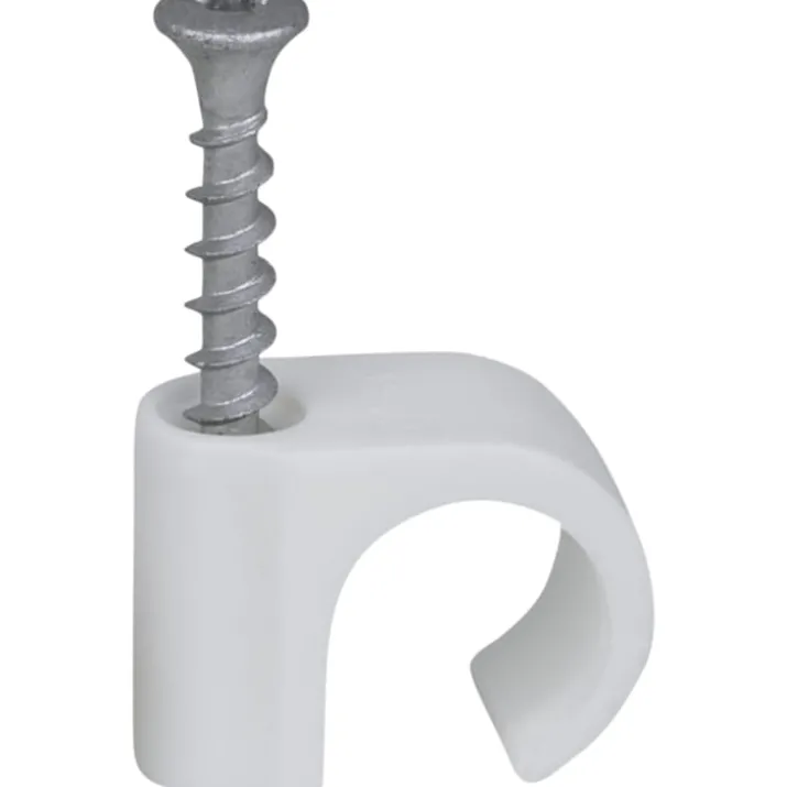 50 stk Tillex skrueclips rund, TX20, 18-22/40 mm, hvid