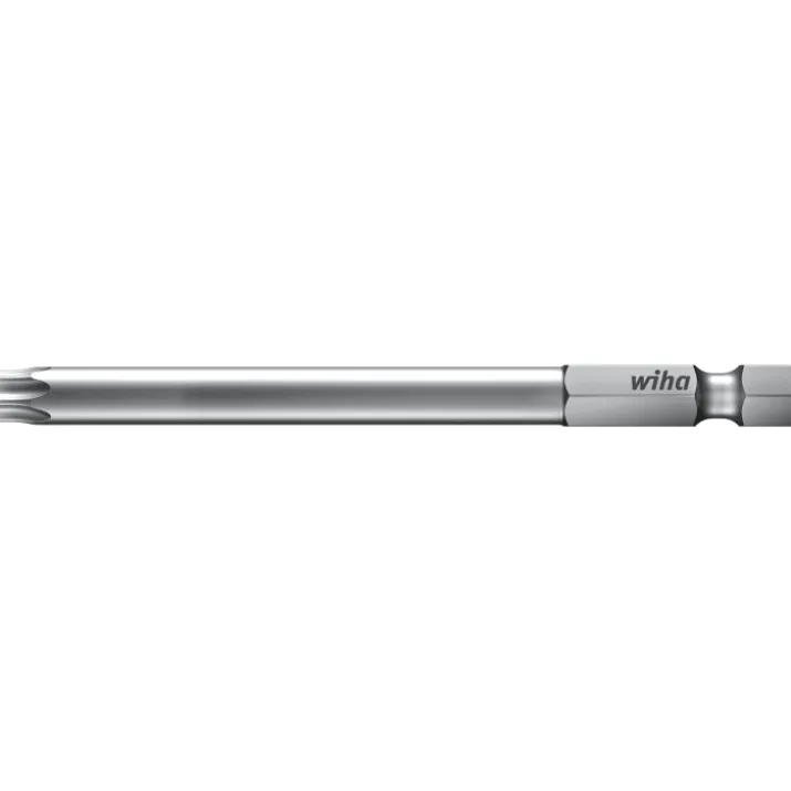 5 stk Wiha torx10H bit med hul, 90mm