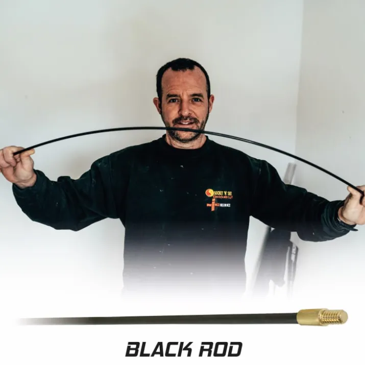 Super Rod søgestang, 1 meter, 5 stk, sort