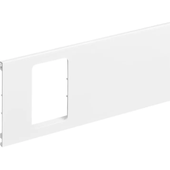 Tehalit BR lågudsnit for 1 modul Fuga stikkontakt, 25 cm, perlehvid