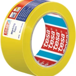 Tesa advarselstape, gul, 33 meter