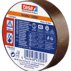 Tesa isoleringstape, brun, 15 mm, 10 meter